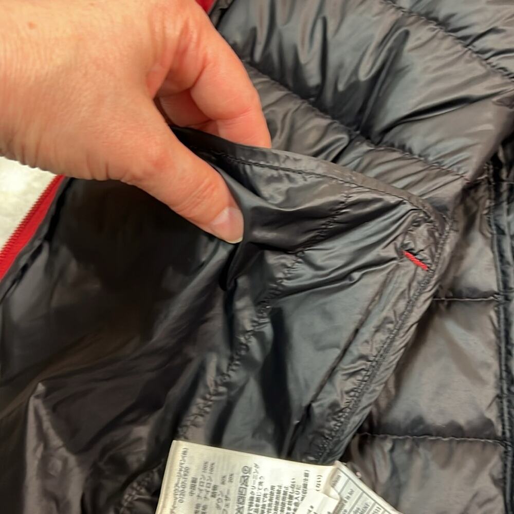 Eddie Bauer Down Red Jacket Lightweight Insulated Zip Pockets S - Picture 10 of 10
